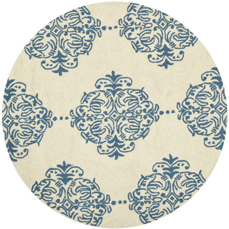 Daijah Hand Hooked Wool Pile Geometric Rug