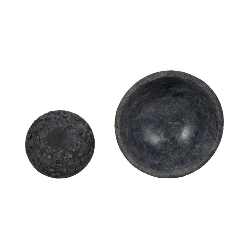 Bol décoratif en terre cuite avec forme conique - bols décoratifs avec détails texturés pour décoration intérieure moderne - ensemble de 2, 12, 8