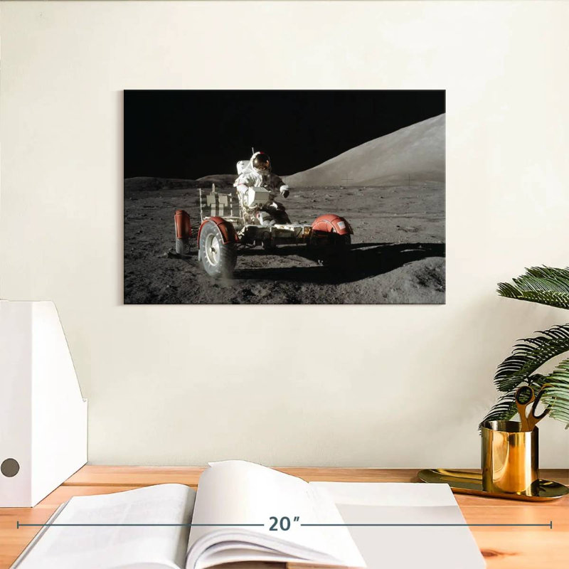 Oberle Apollo 17 Lunar Landing, 8" H x 12" W