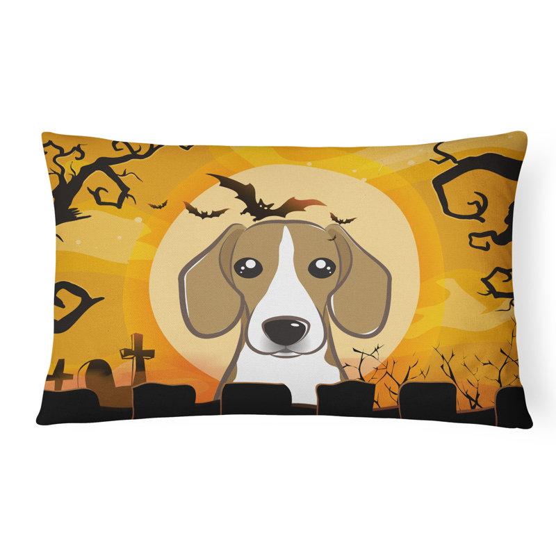  Coussin intérieur / extérieur Halloween Beagle
