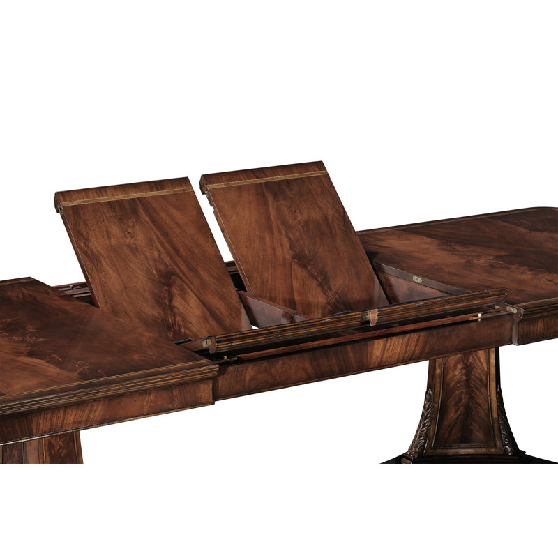 Buckingham Walnut Wood Dining Table, Medium Antique Mahogany