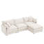 Canapé modulaire en L avec repose-pieds amovible-2117238831