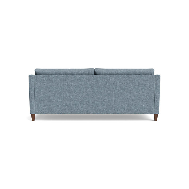 Vera Sofa (85"), Walnut Finish (Angled), Velvet - Beige