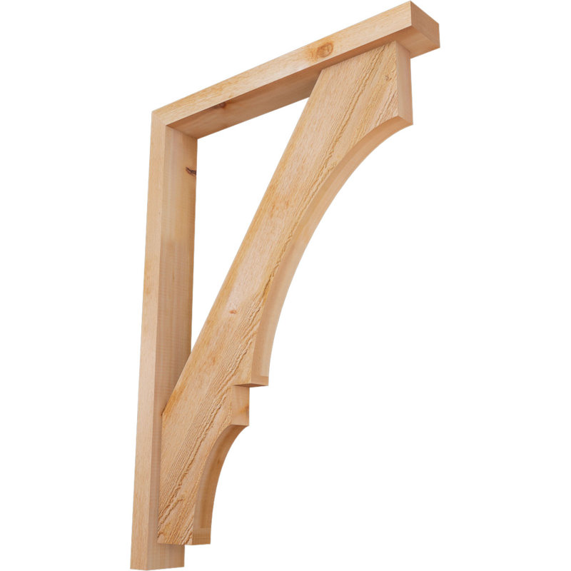 Support de bloc Balboa avec entretoise décalée, 40 x 28, Cèdre rouge occidental de l 4 po (scié brut)