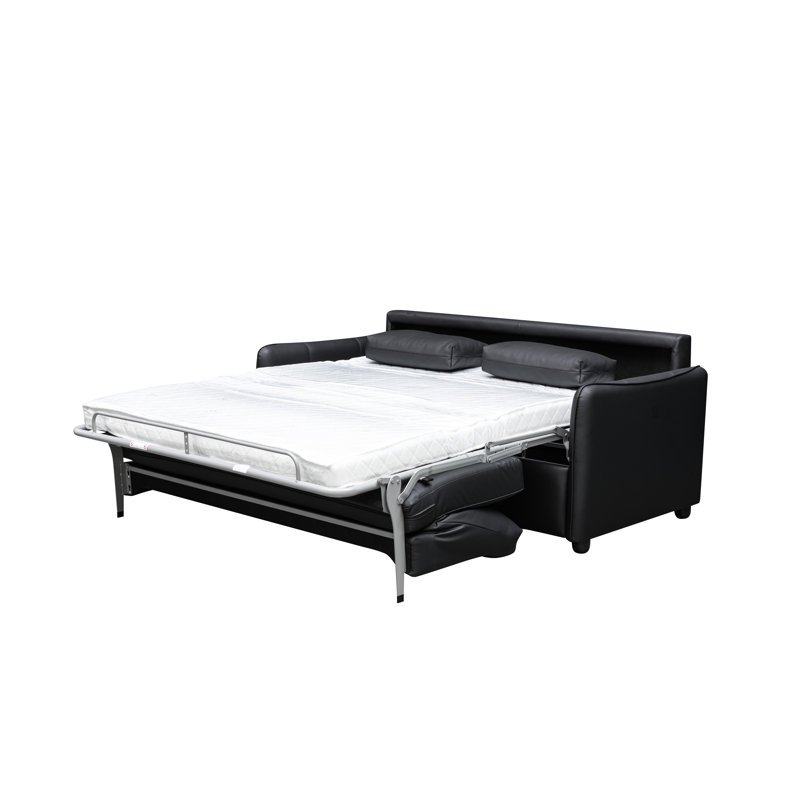 Canapé-lit Haven Fold, H 34,3 po x l 74,4 po x P 37,8 po, Noir