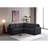 Sectional Sofa Bed, BLACK-1632763249