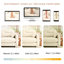 Canapé modulaire beige avec chenille douce et mobile, conception ergonomique, coussin, convient aux petits espaces de vie, canapé modulaire à mousse haute, plissé, combinaisons multiples,
