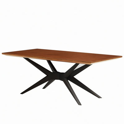 Table de salle à manger Rodney, cuivre et gris anthracite