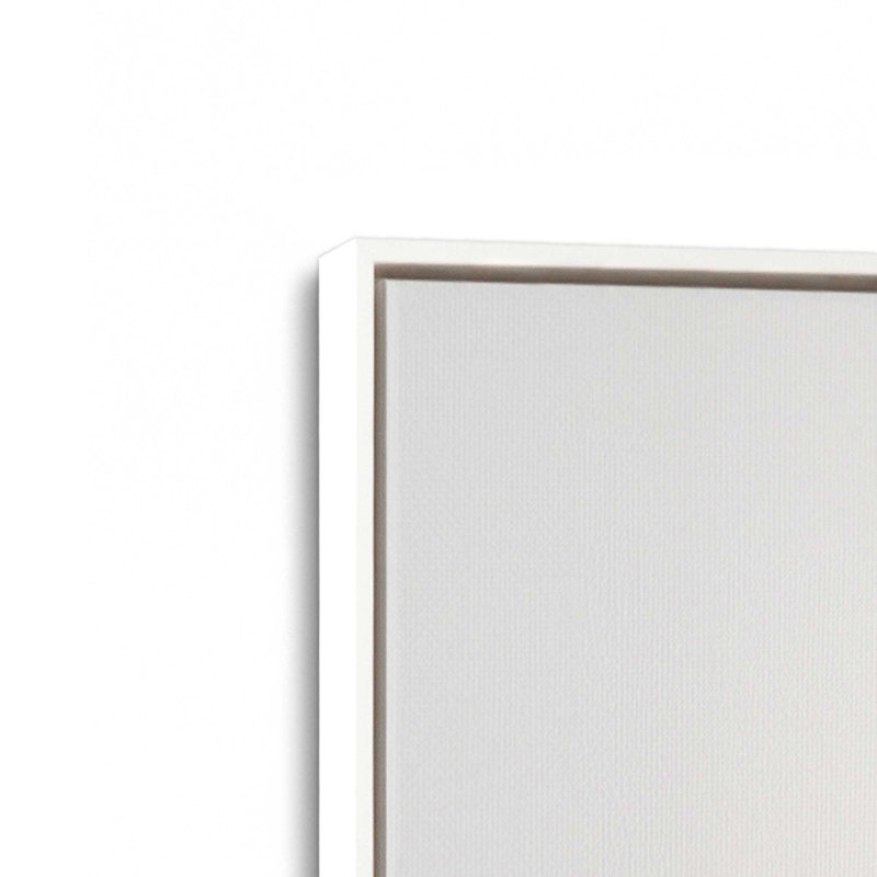 Impression sur toile Winter Winter, Cadre flottant blanc opaque, H 12,75 po x l 8,75 po x P 1,75 po