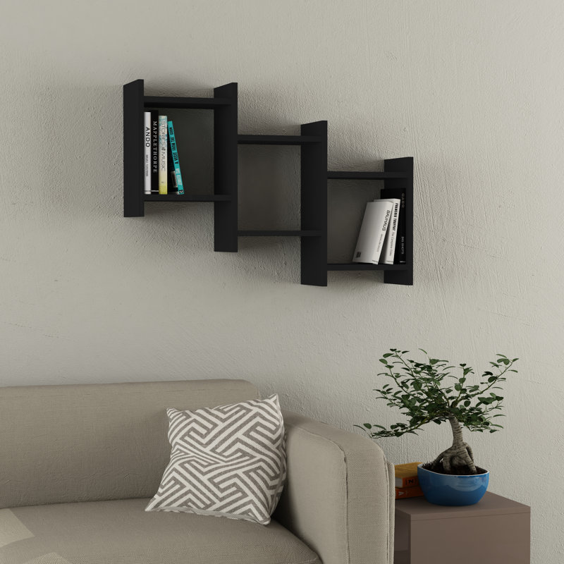 Musson 6 Piece Cube Shelf, Anthracite