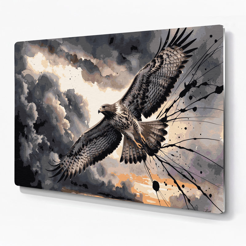 Art mural en métal Birds Zone, H 240 po x l 240 po x P 0,05 po