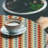 Mercer41 Geometric Fitted Round Tablecloth Orange Dark Blue-370952127
