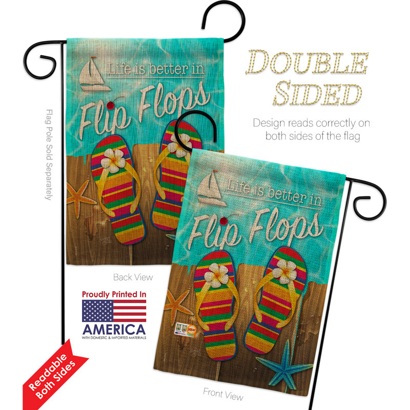 Double Sided 18.5'' H x 13'' W Polyester Flag Set