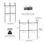Industrial Telescopic Wall Mount Clothes Rack, Extendable Adjustable Garment Hanging Rail, Metal Storage Clothes Rod Extends to 219cm for Bedroom & Wardrobe