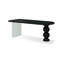 Bois massif noir demi-cercle-247721765