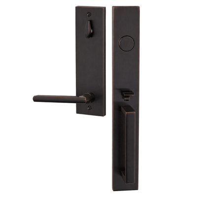 Bravura 973-939 Dummy Montgomery Handleset with Charlotte Lever in Matte Black - R