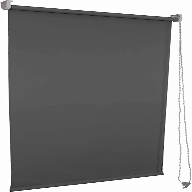Blackout Roller Blind, Light Gray, 165 cm L x 120 cm W