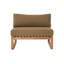 Venice Outdoor Teak Armless Lounge Chair-228065373
