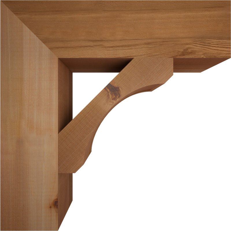 Support en blocs de cèdre rouge occidental l 3 1/2 po x P 16 po x H 16 po, Cèdre rouge, Lisse, H 16 po x l 3,5 po x P 16 po