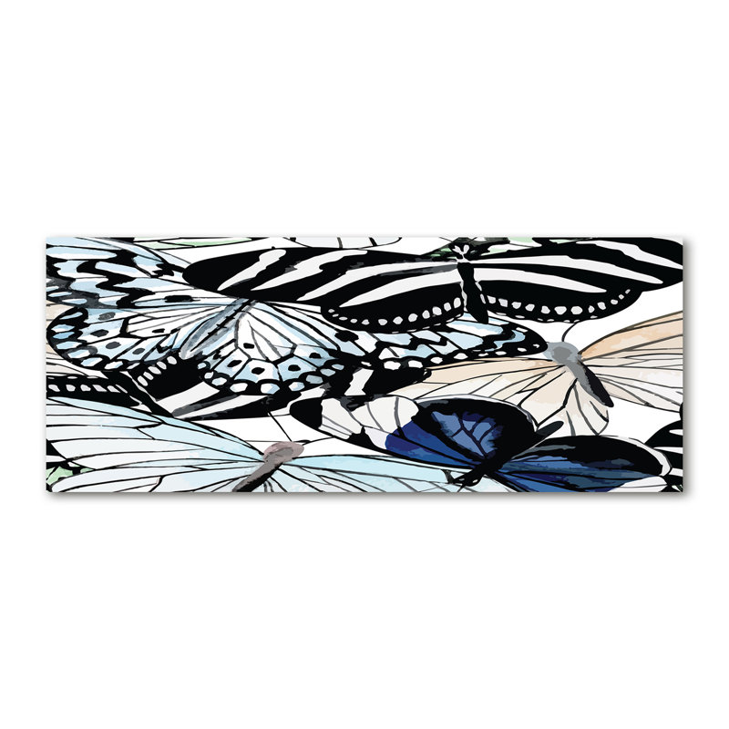 Butterflies And Flowers - No Frame Print on Canvas