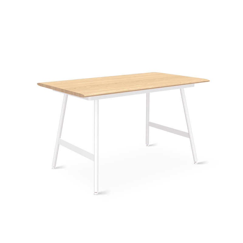 Envoy Writing Desk, 29.5" H x 50" W x 30" D, Blonde/White