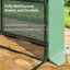 Veasley Large Walk-in Greenhouse 4 Tier 24 Shelves 244 x 180 x 210cm Green