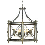 Rosette 8 - Light Lantern Drum Chandelier