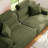 Washable High-Headrest Straight Sofa