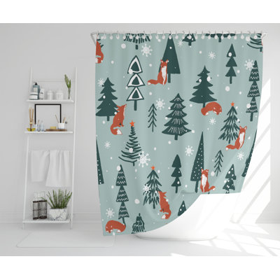 Bauman Polyester Shower Curtain Set