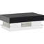 Multifunctional Combination Coffee Table Modern Living Room Storage Table With Drawer, Black And White