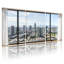 Ensemble de 3 impressions sur toile, "Scenic & Cityscapes Cityscape View Through Large Windows"-627986943