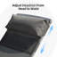 Chaise longue d'extérieur, 3 pièces en aluminium, tissu, 5 positions de dossier réglables, gris, pour le jardin, la pelouse, les chaises en aluminium au bord de la piscine, le patio,
