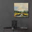  «Amber Riverbank» par Silvia Vassileva, art mural en verre acrylique, 12 po x 12 po
