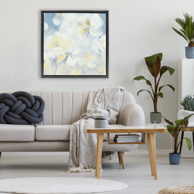 Soft & Gentle Flower Field Floating Frame, design by Lanie Loreth