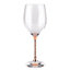Sparkles Home | Ensemble de verres à vin Vetrina 6 verres en cristal | Tige en strass | Rose