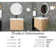 Meuble-lavabo mural simple 24 po avec plateau en résine Meaha-1972015113