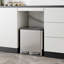 Stainless Steel 30 Litre Step On Multi-Compartments Trash & Recycling Bin-117228529