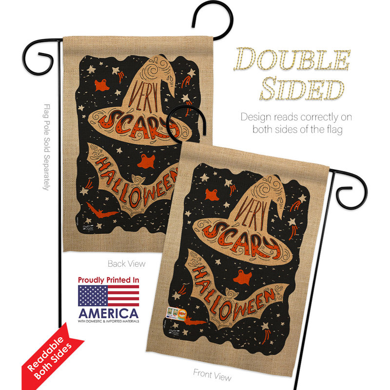 Ensemble de drapeaux en polyester 18,5 po x 13 po Scary