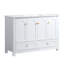 Meuble-lavabo flottant 48 po avec lavabo en céramique, armoires et tiroirs étanches à fermeture en douceur, rangement mural moderne pour salle de bain contemporaine-1302134666