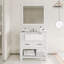 Meuble-lavabo 36 po blanc avec miroir
