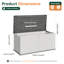 JolyDale 142cm W Plastic Deck Box-135573955