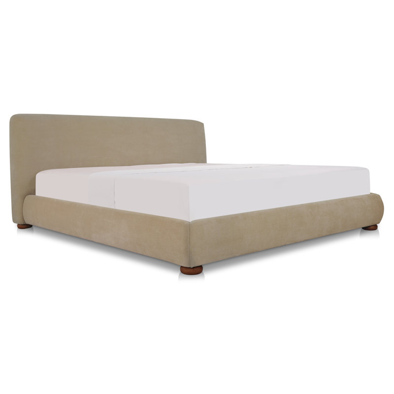 Beau King Storage Bed Speckled Light Grey, Gray, Queen