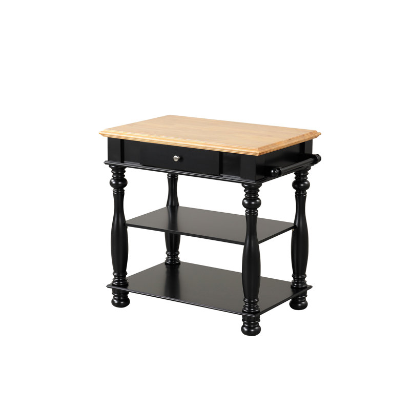 Black Kitchen Island