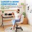 Chaise de bureau pivotante en cuir Pu