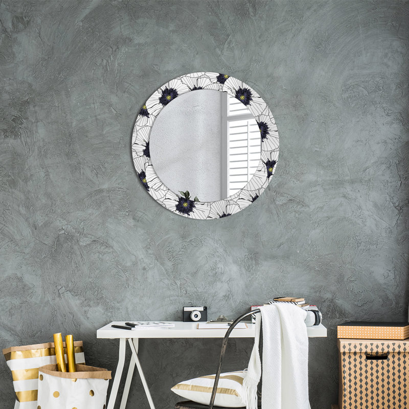 Huldar Glass Flat Wall Mirror