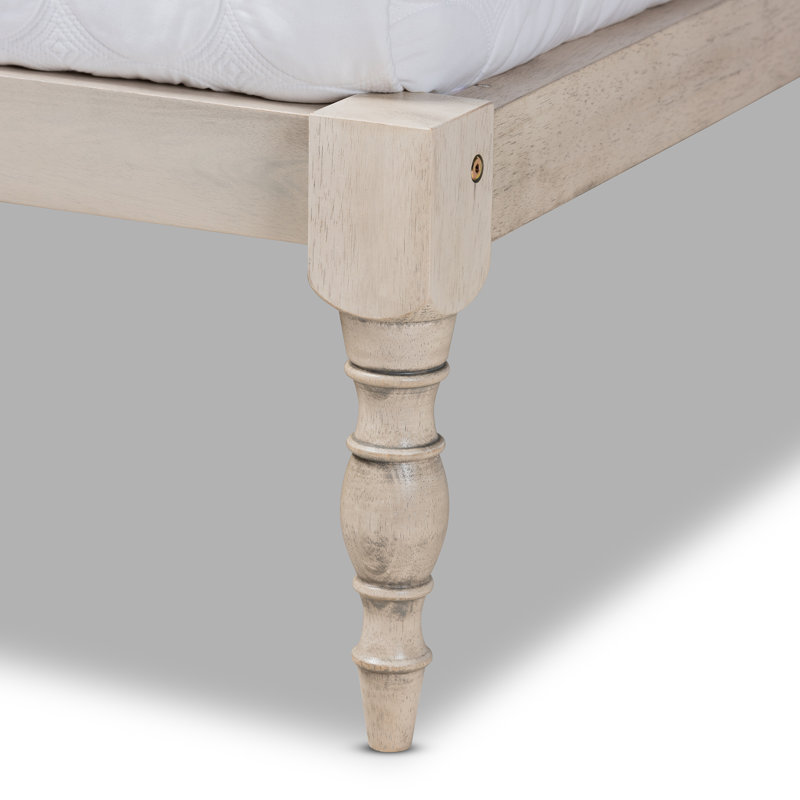 Hawkes Platform Bed, Queen, Antique White