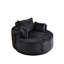 Fauteuil pivotant simple en mousse de 55 po en chenille de 55 po, canapé moderne moelleux, fauteuil pivotant à 360 degrés pour le salon, la chambre à coucher, le salon et la salle de projection-283530080-531973638