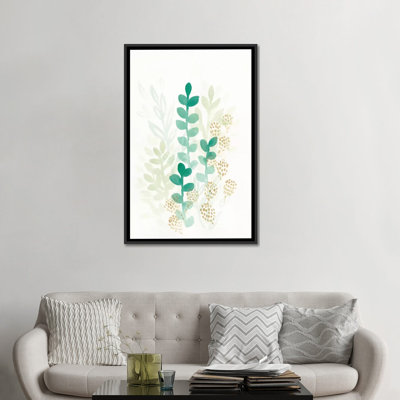 « germination florals i », reproduction de peinture à l’aquarelle sur toile tendue