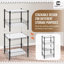 CAPHAUS NSF Adjustable 2 to 4 Tier Stackable Wire Shelving Unit w/ Basket & Liner, Black and Silver-97872265