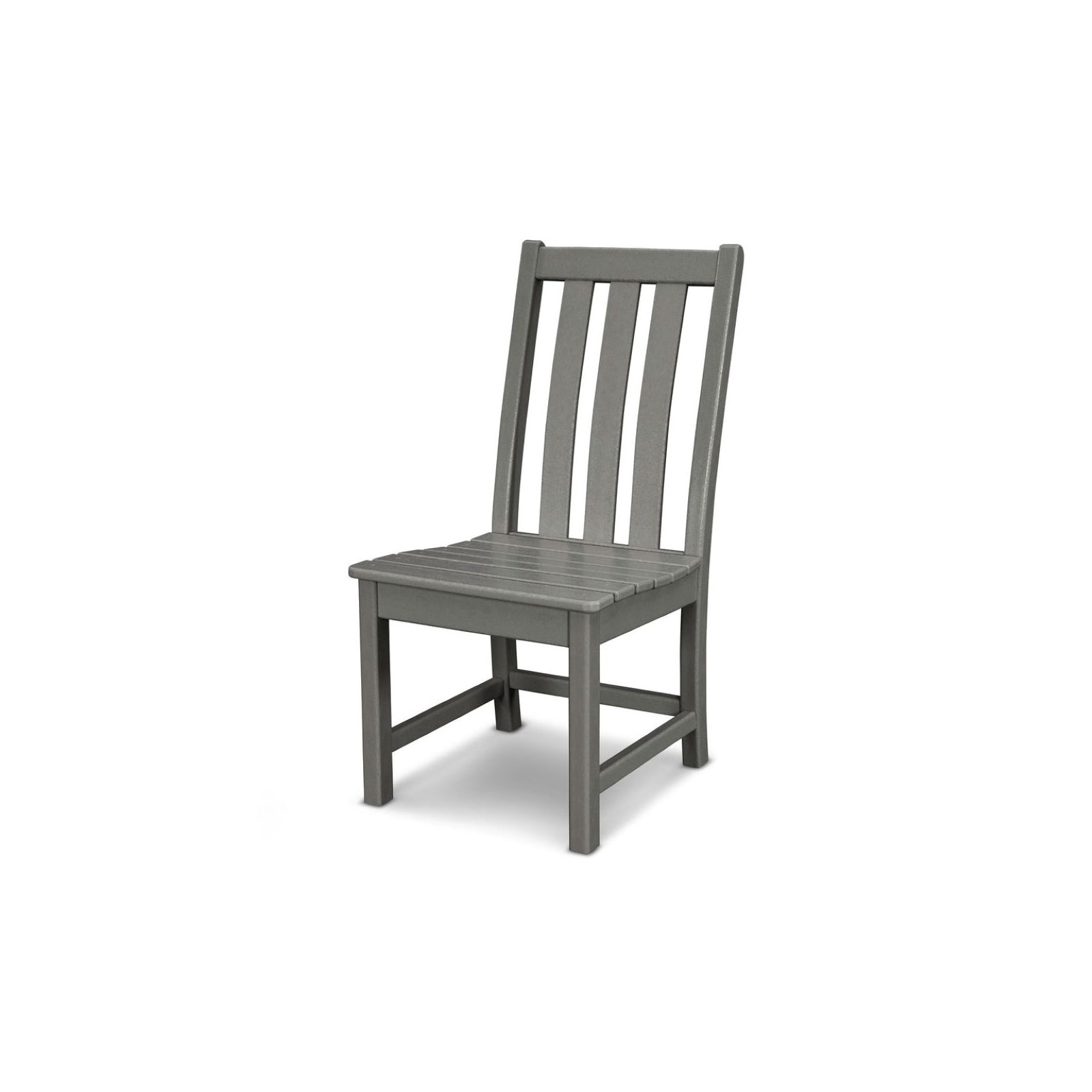 POLYWOOD Vineyard Dining Side Chair, Slate Gray